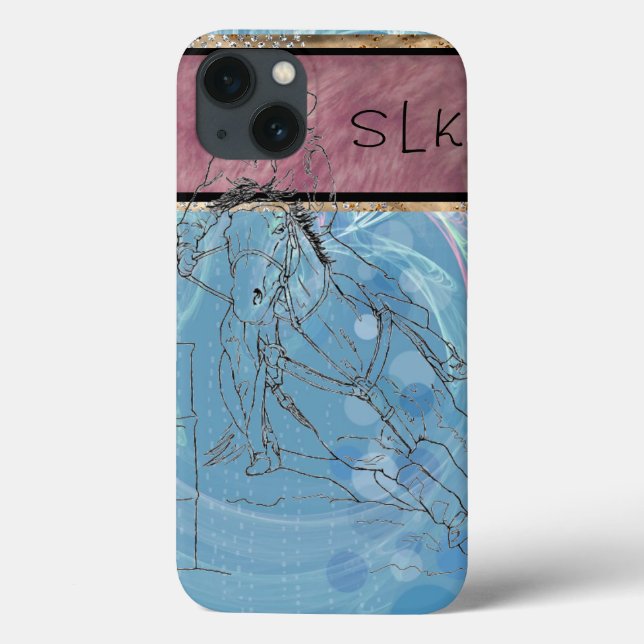 Blue Rain Monogram Barrel Racer (Baksida)
