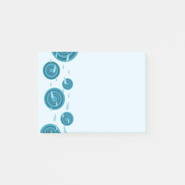 Blue Rain Post-it Block (Framsida)