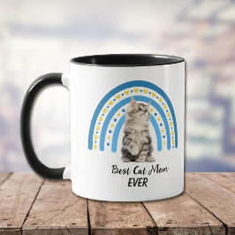 Blue Rainbow Best Grått Maine Coon Cat Mamma Mugg