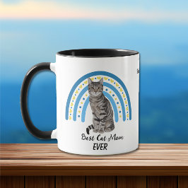 Blue Rainbow Best Grått Tabby katt Mamma Mugg