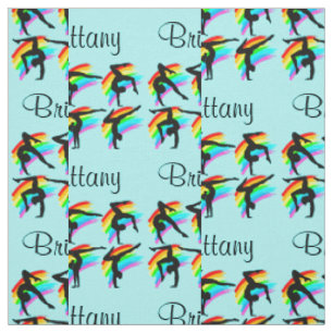 BLUE RAINBOW PERSONLIG GYMNASTICS FABRIC TYG
