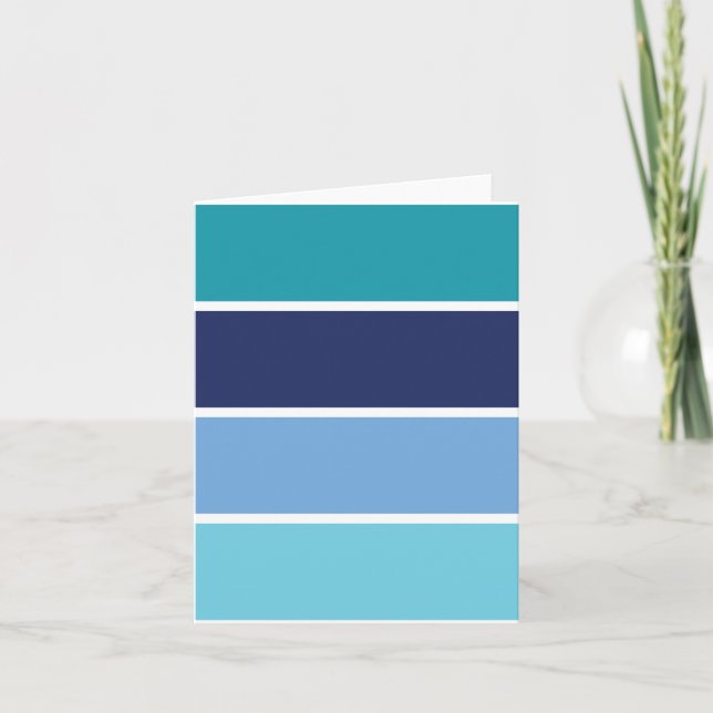 Blue Rand Anteckningskort (Framsida)