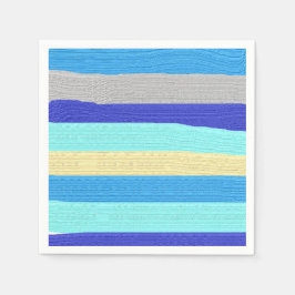 Blue Rand Brushstrokes Pappersservett