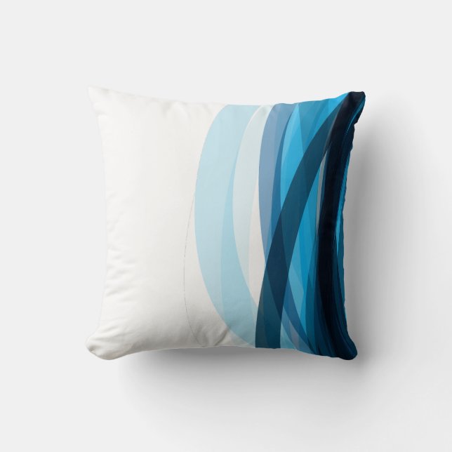 Blue Rand Cushion - Coola, Lugn och Contemporary Kudde (Framsida)