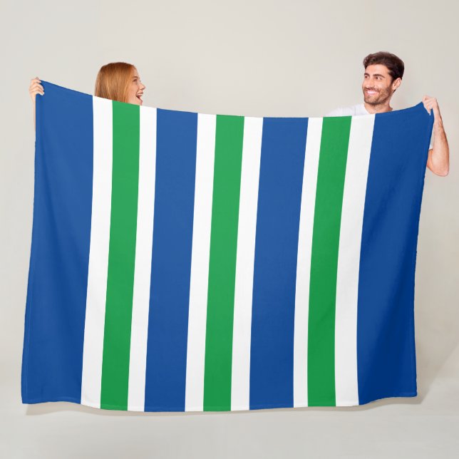 Blue Rand Fleece Blanket (På plats)