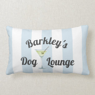 Blue Rand Funny Personlig Hund Lounge Lumbarkudde