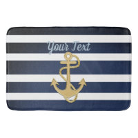Blue Rand & Guld Anchor Nautical