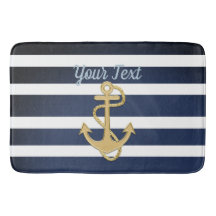 Blue Rand & Guld Anchor Nautical