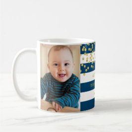 Blue Rand Guld Photo Best Grandma jul Kaffemugg