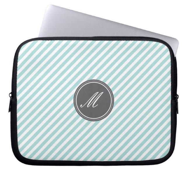 Blue Rand Monogram Laptop sleeve (Framsidan)
