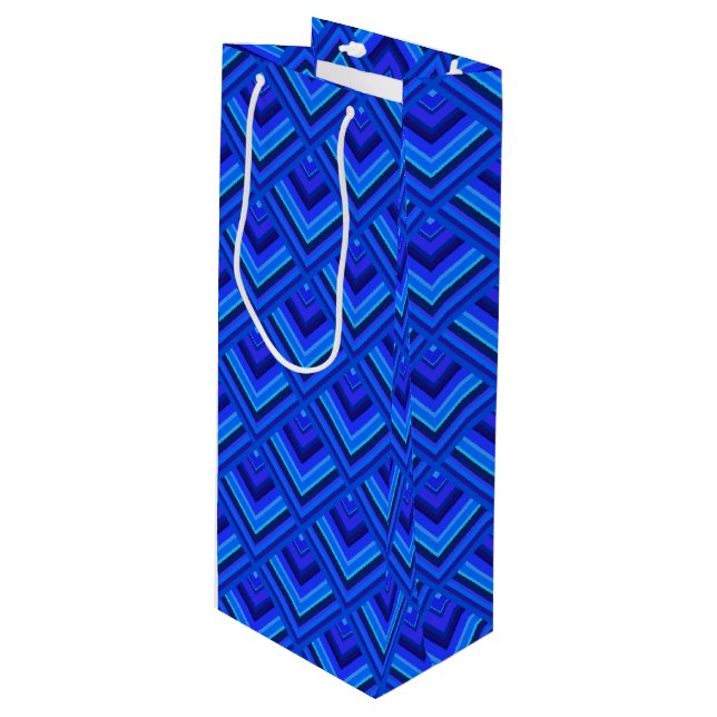 Blue rand  mönster (Framsidan Vinklad)