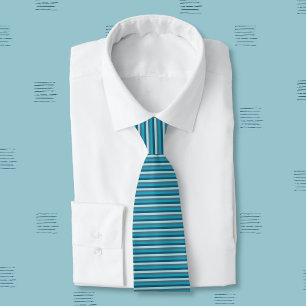 Blue Rand Mönster Neck Tie Slips