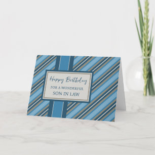 Blue Rand Son i Lag Birthday Kort