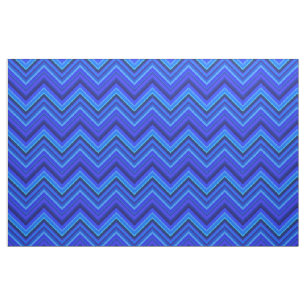 Blue rand zigzag mönster tyg