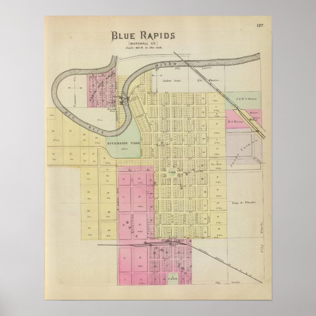 Blue Rapids, Marshall County Kansas Poster (Framsidan)