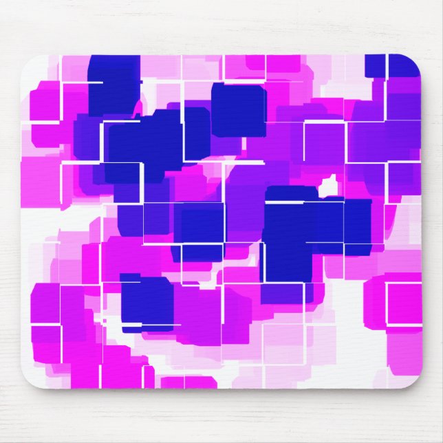 "Blue Raspberry" Geometric Art Musmatta (Framsidan)