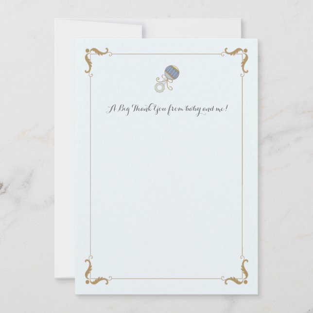 Blue Rattle Tack Notecard Anteckningskort (Framsida)