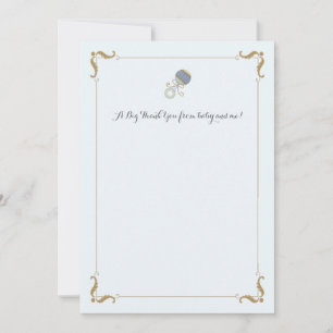 Blue Rattle Tack Notecard Anteckningskort