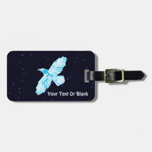 Blue Raven On Stars Bagagebricka