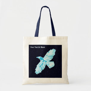 Blue Raven On Stars Tygkasse