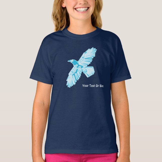 Blue Raven T Shirt (Framsida)