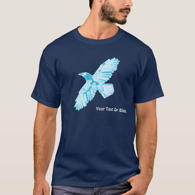 Blue Raven T Shirt (Framsida)