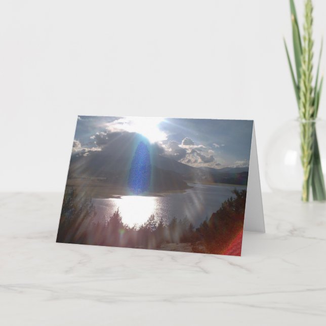 Blue Ray Guardian Greeting Card Kort (Framsida)
