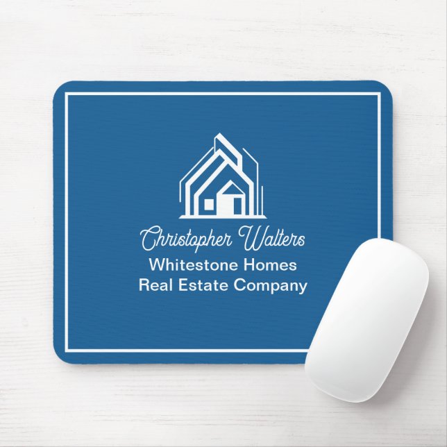Blue Real Estate Company Personalized Realtor Musmatta (Med mus)