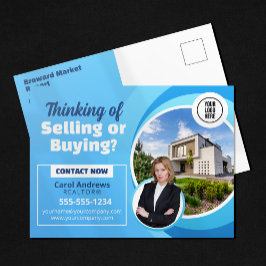 Blue Real Gods Market Report Realtor & Broker Vykort