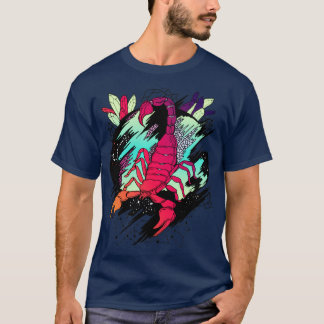 Blue Red Blend Cosmic Scorpion T Shirt