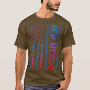 Blue Red Flagga New mexico T Shirt
