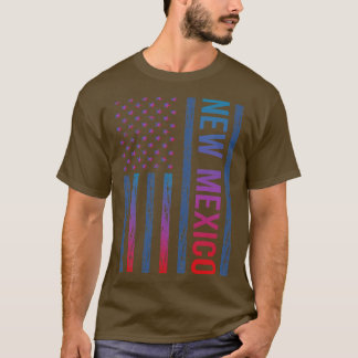 Blue Red Flagga New mexico T Shirt
