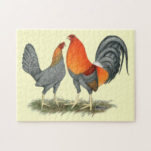 Blue Red Gamefowl Pussel