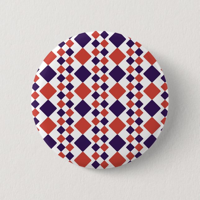 Blue Red Geometric Abstrakt Knapp (Framsida)