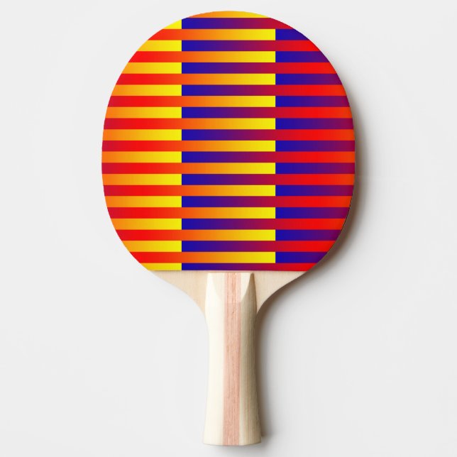 Blue Red Gult Rand Pingisracket (Framsidan)