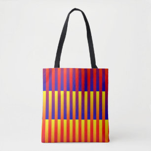 Blue Red Gult Rand Tygkasse