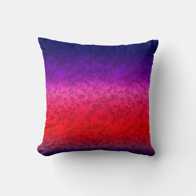 Blue-red Ombre Kudde (Framsida)