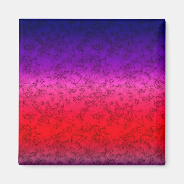 Blue-red Ombre Magnet (Framsidan)