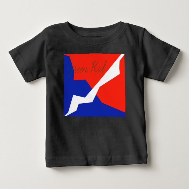Blue Red White Flagga Färg T Shirt (Framsida)
