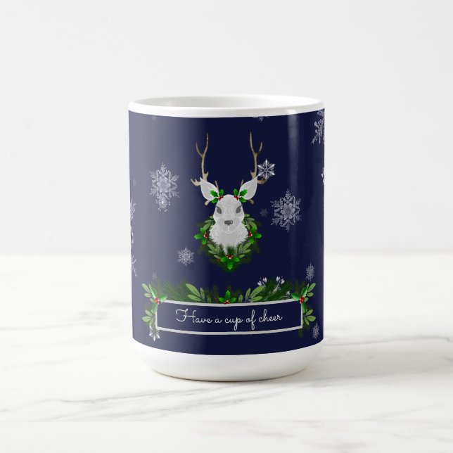 Blue Reindeer Coffee Mugg (Center)