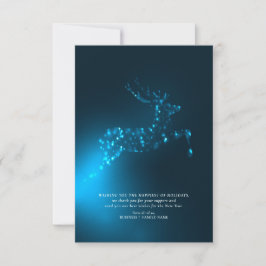 Blue Reindeer Elegant Business Corporate-jul Tack Kort