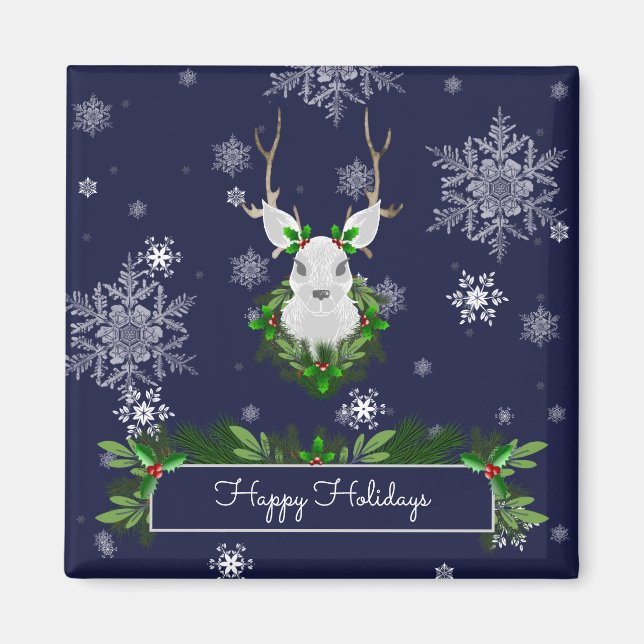 Blue Reindeer Magnet (Framsidan)