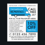 Blue Removal Van, Removal Company Advertising Flygblad<br><div class="desc">Blue Remove Van,  Removal Company Advertising Flyer från Affärskortet Store.</div>