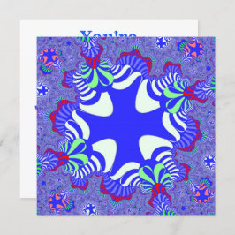 Blue Retro Kor Inbjudningar