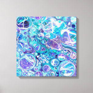 Blue Rhapsody Abstrakt Art Canvastryck