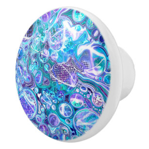 Blue Rhapsody Fluid Art Knopp