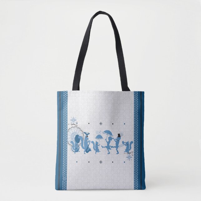 Blue Rhapsody Tote Bag Tygkasse (Framsida)