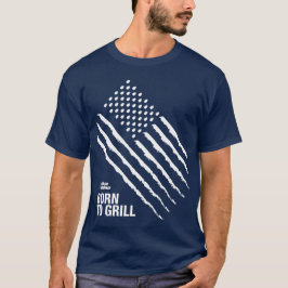 Blue Rhino "American Flagga: Född i Grill’ Manar T Shirt