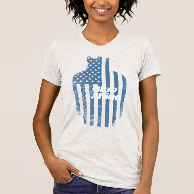 Blue Rhino"American Flagga"-Tank T Shirt (Framsida)