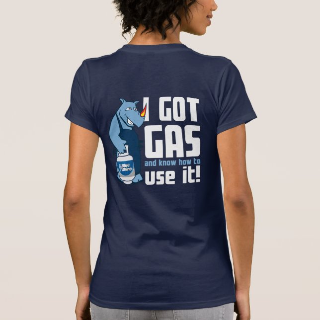 Blue Rhino "I Har Gas" Kvinnor T Shirt (Baksida)